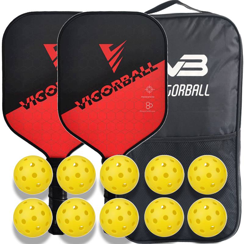 Glass Fiber-Red and Black-Double-shot set+1 bag+10 balls